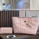 Pink Daily Letters Patchwork Bags