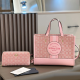 Pink Daily Letters Patchwork Bags