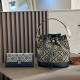Tibetan Blue Daily Letters Patchwork Bags