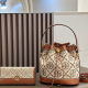 Brown Daily Letters Patchwork Bags