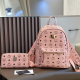 Pink Daily Letters Zipper Bags