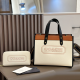 White Black Daily Letters Patchwork Bags