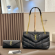 Black Daily Letters Chains Bags