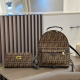 Brown Daily Letters Zipper Bags