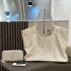 White Daily Letters Patchwork Bags