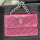 Rose Red Daily Solid Color Sequins Bags