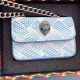 Light Blue Daily Solid Color Contrast Bags