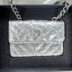 Silver Daily Solid Color Sequins Bags