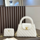 White Daily Letters Zipper Bags