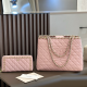 Pink Daily Letters Patchwork Bags