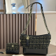 Black Gold Daily Letters Zipper Bags