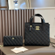 Black Daily Letters Patchwork Bags