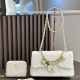 White Daily Letters Patchwork Bags
