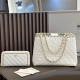 White Daily Letters Patchwork Bags