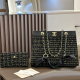 Black Gold Daily Letters Metal Accessories Trim Bags