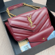 Burgundy Daily Letters Chains Bags