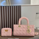 Pink Daily Letters Metal Accessories Trim Bags