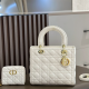 White Daily Letters Zipper Bags