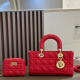 Red Daily Letters Metal Accessories Trim Bags