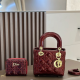 Burgundy Daily Letters Zipper Bags