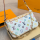White Daily Letters Chains Bags