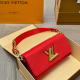Red Daily Letters Patchwork Bags