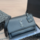 Black Silver Daily Letters Patchwork Bags