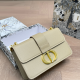 Khaki Daily Letters Patchwork Bags