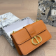 Orange Daily Letters Patchwork Bags