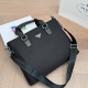 Black Daily Letters Zipper Bags