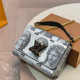 White Daily Print Letters Chains Bags