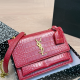 Red Daily Letters Patchwork Bags