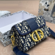 Blue Daily Letters Patchwork Bags