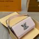 Pink Daily Letters Patchwork Bags