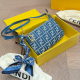 Blue Daily Letters Zipper Bags