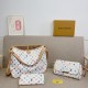 White Daily Letters Patchwork Bags