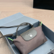 Dark Brown Daily Letters Patchwork Bags