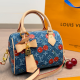 Blue Daily Letters Zipper Bags