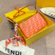 Orange Daily Letters Zipper Bags