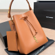 Brown Daily Letters Patchwork Bags