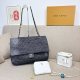 Black Daily Letters Patchwork Bags