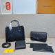 Black Daily Letters Patchwork Bags
