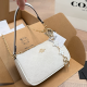 White Daily Letters Zipper Bags