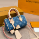 Blue Daily Letters Zipper Bags