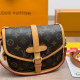 Brown Daily Letters Patchwork Bags