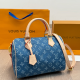 Blue Daily Letters Zipper Bags