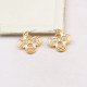 Gold Daily Letters Hollow Out Earrings