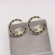 Black Daily Letters Hollow Out Earrings