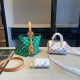 Green Daily Letters Patchwork Bags