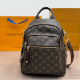 Dark Brown Daily Letters Zipper Bags